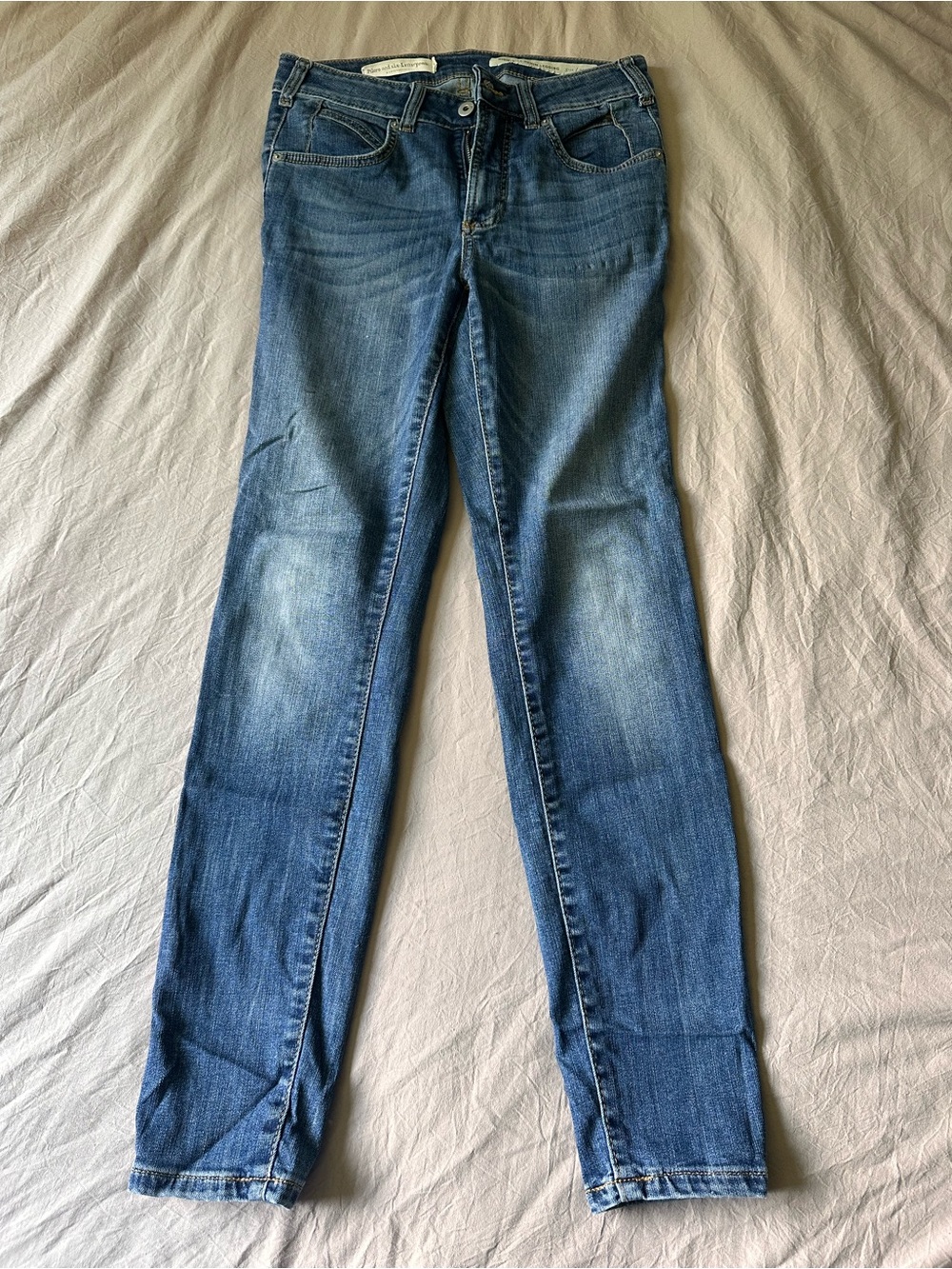 Pilcro and the Letterpress Women's Skinny Jeans in Blue Wash